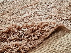Tapete redondo - Ebba Natural Cotton Shaggy (marrom)