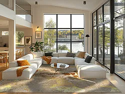 Tapete Wilton - Elena (bege/dourado)