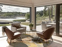 Tapete redondo - Elena (bege/dourado)