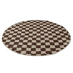 Tapete redondo - Elsey Natural Cotton Shaggy (bež/rjava)