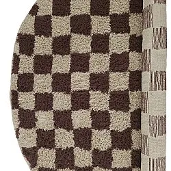 Tapete redondo - Elsey Natural Cotton Shaggy (bež/rjava)