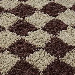 Tapete redondo - Elsey Natural Cotton Shaggy (bež/rjava)