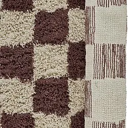 Tapete redondo - Elsey Natural Cotton Shaggy (bež/rjava)