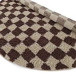 Tapete redondo - Elsey Natural Cotton Shaggy (bež/rjava)