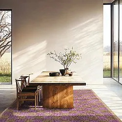 Tapetes felpudos - Elsey Natural Cotton Shaggy (rjava/vijolična)