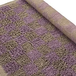 Tapetes felpudos - Elsey Natural Cotton Shaggy (rjava/vijolična)