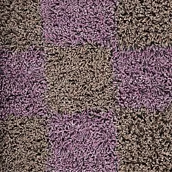 Tapetes felpudos - Elsey Natural Cotton Shaggy (rjava/vijolična)