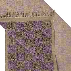 Tapetes felpudos - Elsey Natural Cotton Shaggy (rjava/vijolična)