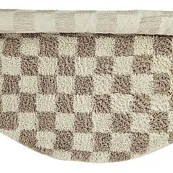 Tapete redondo - Elsey Natural Cotton Shaggy (smetana/pesek)