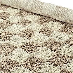 Tapete redondo - Elsey Natural Cotton Shaggy (smetana/pesek)