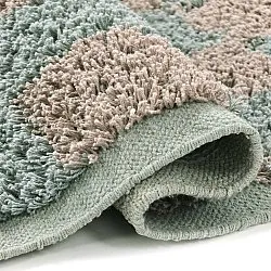 Tapetes felpudos - Elsey Natural Cotton Shaggy (siva/roza)