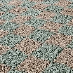 Tapetes felpudos - Elsey Natural Cotton Shaggy (siva/roza)