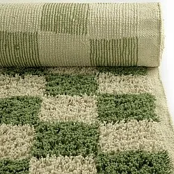 Tapetes felpudos - Elsey Natural Cotton Shaggy (zelena/bež)