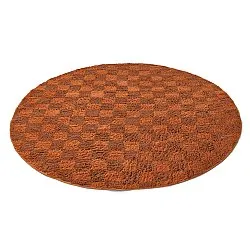 Tapete redondo - Elsey Natural Cotton Shaggy (oranžna/rdeča)