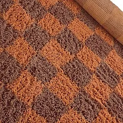 Tapete redondo - Elsey Natural Cotton Shaggy (oranžna/rdeča)