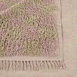 Tapetes felpudos - Elsey Natural Cotton Shaggy (roza/oranžna)