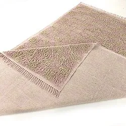 Tapetes felpudos - Elsey Natural Cotton Shaggy (roza/oranžna)