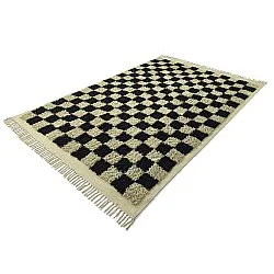 Tapetes felpudos - Elsey Natural Cotton Shaggy (črna/bež)