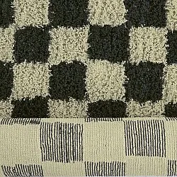 Tapetes felpudos - Elsey Natural Cotton Shaggy (črna/bež)