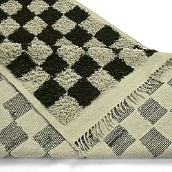 Tapetes felpudos - Elsey Natural Cotton Shaggy (črna/bež)