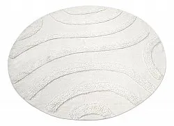 Tapete redondo - Emilia Natural Cotton Shaggy (offwhite)