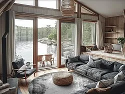 Tapete redondo - Esperia (cinza)