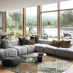 Tapete redondo - Ephesus (verde)