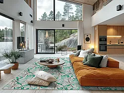 Tapete Wilton - Evelina (verde/multi)