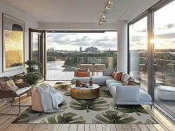 Tapete Wilton - Falling Leaves (verde)