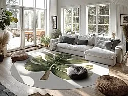 Tapete redondo - Falling Leaves (verde)