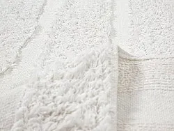 Tapete redondo - Fallon Natural Cotton Shaggy (offwhite)
