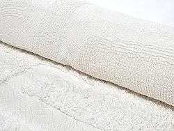 Tapete redondo - Fallon Natural Cotton Shaggy (offwhite)