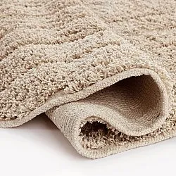 Tapete redondo - Farley Natural Cotton Shaggy (bež)