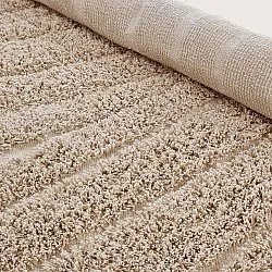 Tapete redondo - Farley Natural Cotton Shaggy (bež)