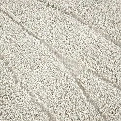 Tapete redondo - Farley Natural Cotton Shaggy (umazano bela)