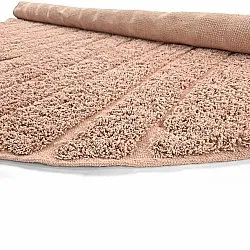 Tapete redondo - Farley Natural Cotton Shaggy (roza)