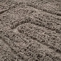 Tapete redondo - Farley Natural Cotton Shaggy (taupe)