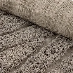 Tapete redondo - Farley Natural Cotton Shaggy (taupe)