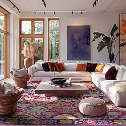 Tapete Wilton - Fernana (rosa/multicolorido)