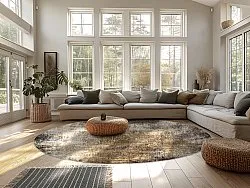 Tapete redondo - Florent (marrom)