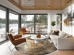 Tapete redondo - Florent (marrom)