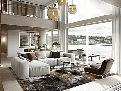 Tapete Wilton - Flores (preto/marrom/branco)