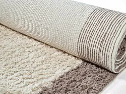 Tapetes felpudos - Galliano Natural Cotton Shaggy (offwhite/marrom)