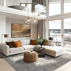 Tapete Wilton - Gombalia (cinza)