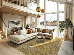 Tapete Wilton - Gombalia (amarelo)