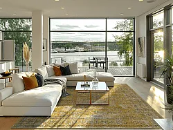 Tapete Wilton - Gombalia (amarelo)