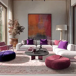 Tapete Wilton - Gombalia (rosa)