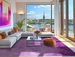 Tapete Wilton - Guillos (roxo)