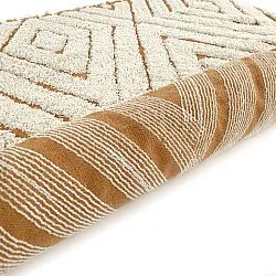 Tapetes felpudos - Holwell Natural Cotton Shaggy (umazano bela/rjava)