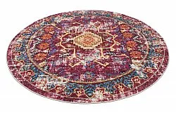 Tapete redondo - Idri (bordô/multicolorido)